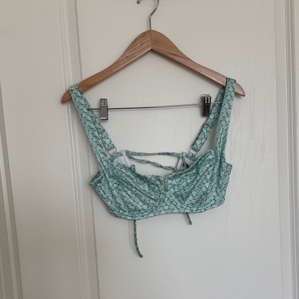 Mint Green Seashell Patterned Two-Piece Bikini Sw… - image 5